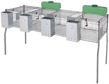 Jaula Conejos Penta 4 Suelo Metalico 4 Departamentos