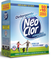 Detergente en Polvo Lavadora Neoclor 50+10 Env 3,75kg