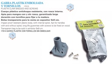 Garra Plastik con Tornillos