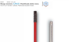 Mango Escoba Aluminio 1,40x22 Plastificado