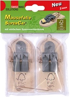 Supercat Trampa de Ratones de Madera Fsc