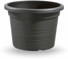 Maceta Cilindro Plastico Antracita 16cm
