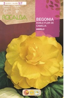 Bulbos Begonia Dobles Flor de Camelia Amarillo