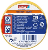 Cinta Aislante Tesa Amarilla 19 mm 20 Metros