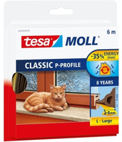 Burlete Tesamoll Caucho Perfil P Marron 9mm 6 Metros