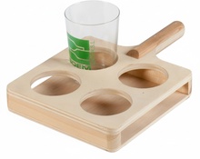 Raqueta de Madera Escanciar 4 Vasos Coem