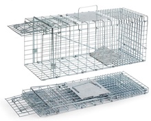 Jaula Trampa Plegable Grande Galvanizada 29x79x32 Cm