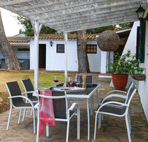 Conjunto Mesa Jardin Acero + 6 Sillas Modelo Ibiza