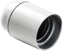 Portalamparas Liso E27 Blanco Duolec