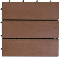 Loseta Imitacion Madera Compos Choco 6 uds 30x30 cm Loseta Imitacion Madera Compos Choco 6 uds 30x30 cm
