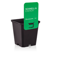 Maceta Cuadrada Semillero Teku Mqd 0,49l 9x9x9.5cm