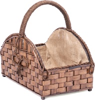 Cesto de Le�a Orework Redondo con Asa de 53x35x30 Cm	