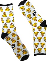 Calcetin Zuper Deportivo Pollitos/blanco Talla Grande 43-46