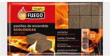Caja de 24+8 Pastillas de Encendido Ok Fuego Ecologica