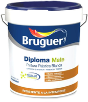 Pintura Plastica Diploma Blanco Antimoho Mate Bruguer 4l