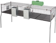 Jaula Conejos Penta 4 Suelo Plastico 2 Departamentos