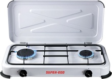 Cocina Camping Portatil Gas 2 Fuegos Super Ego 