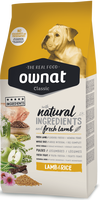 Pienso Perros Ownat Classic Cordero y Arroz 20 kg Pienso Perros Ownat Classic Cordero y Arroz 20 kg