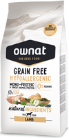 Pienso Perros Ownat Grain Free Hypoallergenic Cordero 3 kg