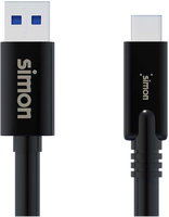 Cable Usb 3.1 c a Usb a 1 Metro Negro Simon Cable Usb 3.1 c a Usb a 1 Metro Negro Simon