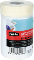 Cinta Adhesiva de Pintor Ratio Plástico Protector 90cm x 22,5 m Cinta Adhesiva de Pintor Ratio Plástico Protector 90cm x 22,5 m