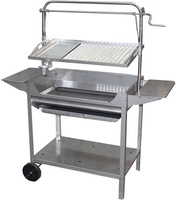 Barbacoa Inox Tocha con Ruedas y Elevador