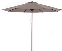 Parasol / Sombrilla de Aluminio Imitaci�n Madera con Toldo de 3 metros