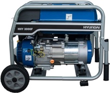 Generador El�ctrico Gasolina Monofasico con Ruedas Hyundai Hhy3000fk