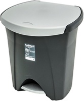 Cubo Pedal 30+18L Ecologico Grafito Habitex