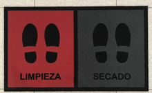 Felpudo Desinfeccion Limpia-seca Rojo/gris 45x75cm