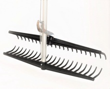Rastrillo Doble Recoge Hojas 60 cm