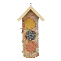 Casa de Troncos para Alimentaci�n de Aves