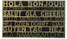 Felpudo Goma Hola Concept 45x75 cm.