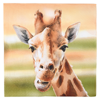 Servilletas de Papel Jirafa 33x33cm