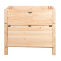 Mesa de Cultivo Elevada con Compartimento de Almacenamiento