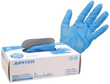 Guantes Jupiter Nitrilo Azul T8 100 Uds