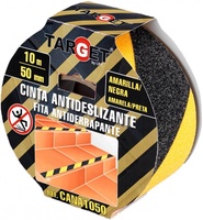 Cinta Antideslizante Amarilla/Negra 10m x 50mm