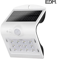 Luz Solar Exterior e 1,5w 220 Lumen Recargable con Sensor de Presencia Blanco
