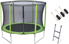 Cama el�stica MASGAMES FORCE 305 con red protectora, escalera y anclajes