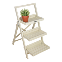 Escalera Macetero Escalonado Blanco