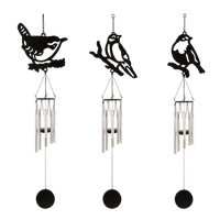 Carillon de Viento Pajaros Negro