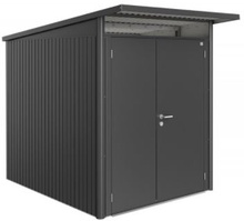 Caseta AvantGarde 180 x 260 x 218 gris oscuro con doble puerta
