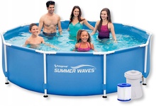 Piscina Tubular Redonda 366x76 cm con Depuradora SIN CAJA