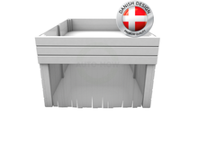 Caseta Robot cortac�sped jardinera blanca