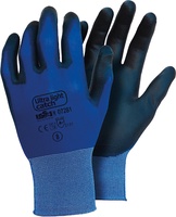 Guante Seguridad Ultraligero Poliuretano Azul Talla 7