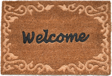 Felpudo Fibra de Coco Bienvenida