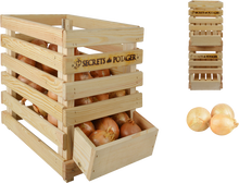 Caja Madera para Cebollas