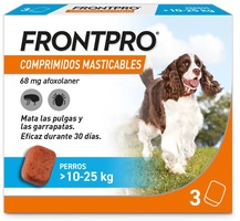 FrontPro Masticables Antiparasitario 10-25 Kg Caja 3 Unidades