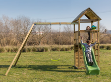 Parque Infantil Tibidabo L con Rampa Escalada y Columpio Individual