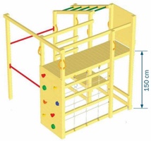 Parque Infantil Crossfit XL con Barra Bombero